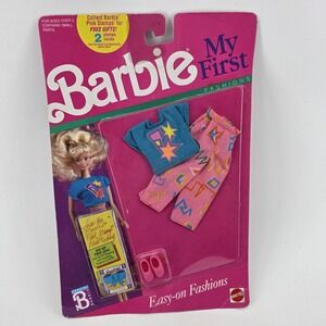 NIP VINTAGE 1989 EASY-ON MY FIRST BARBIE FASHIONS COLLECTIBLE OUTFIT MATTEL